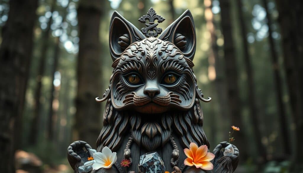 Katzen-Totem Katzen-Totem