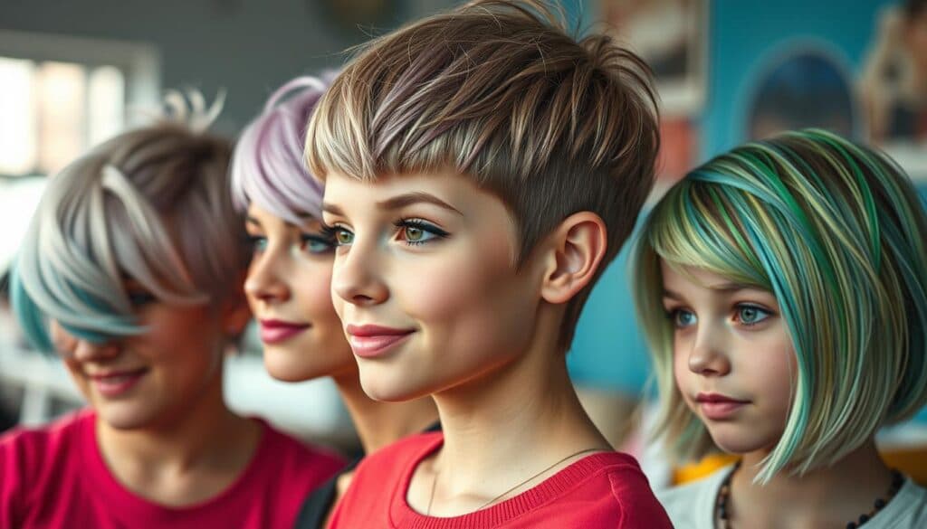 Mädchen Frisuren kurz Kind