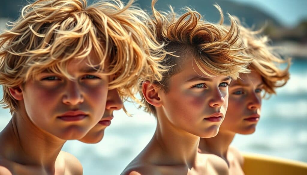 moderne Surfer Boy Frisuren