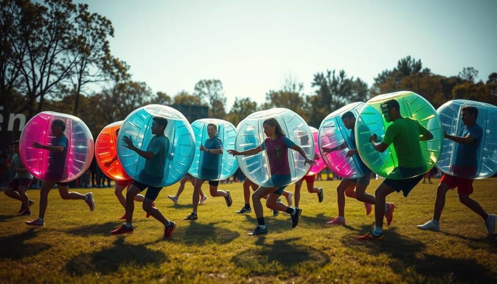 Bubble Soccer Gruppenbild