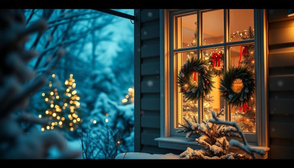 Weihnachtliche Fensterdekoration Weihnachtliche Fensterdekoration
