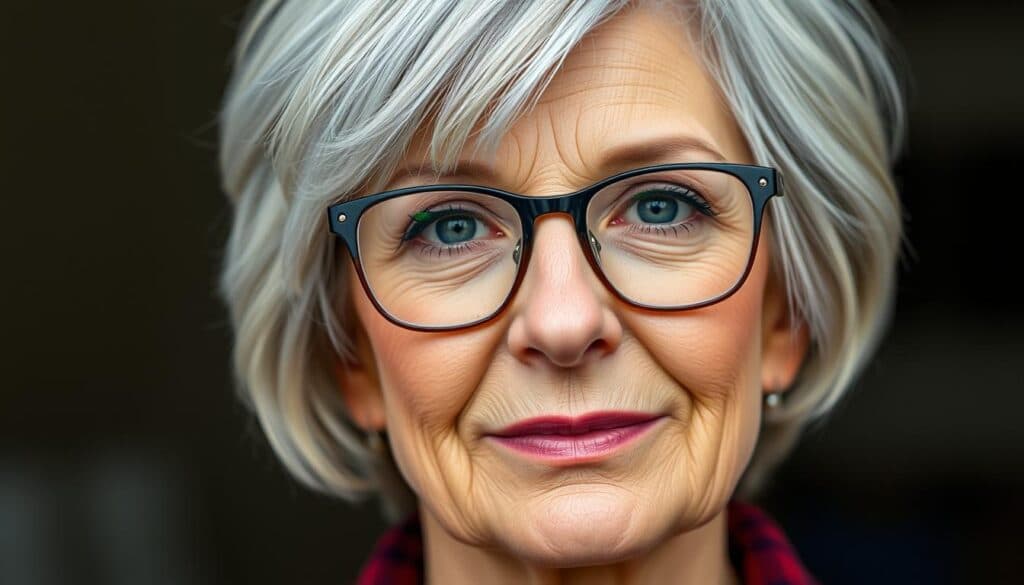 kurzhaarfrisuren mit brille