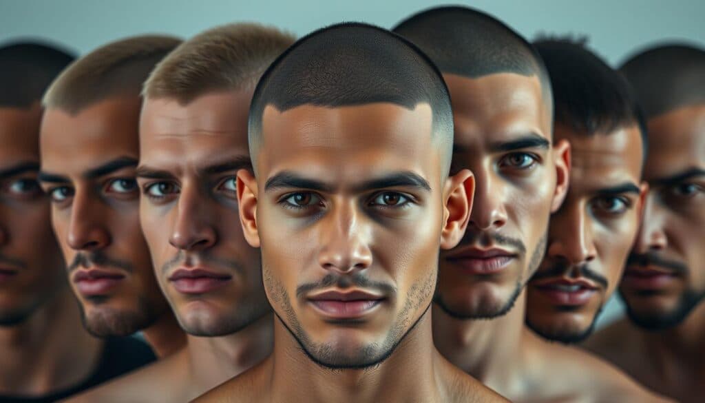 Buzzcut Herren Gesichtsformen