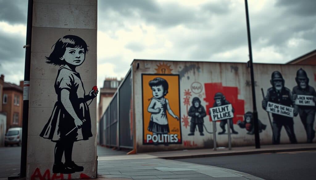 Banksy politische Kunstwerke Banksy politische Kunstwerke