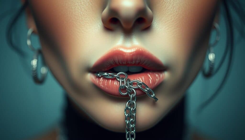Lippenbändchen Piercing Schmuck