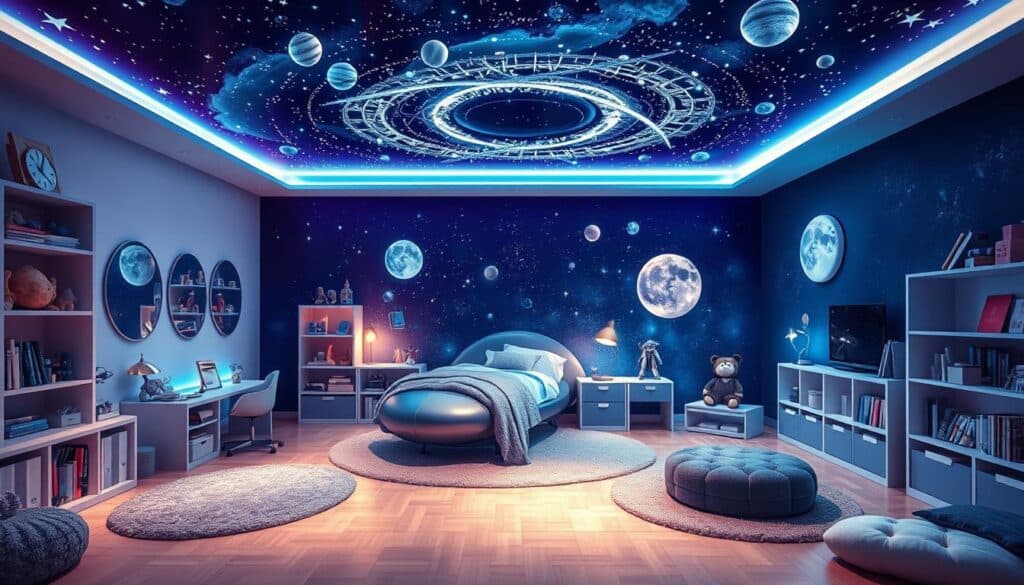 Weltraum Kinderzimmer Design