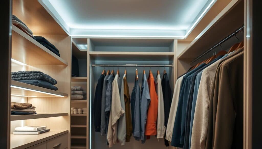 DIY Kleiderschrank Beleuchtung