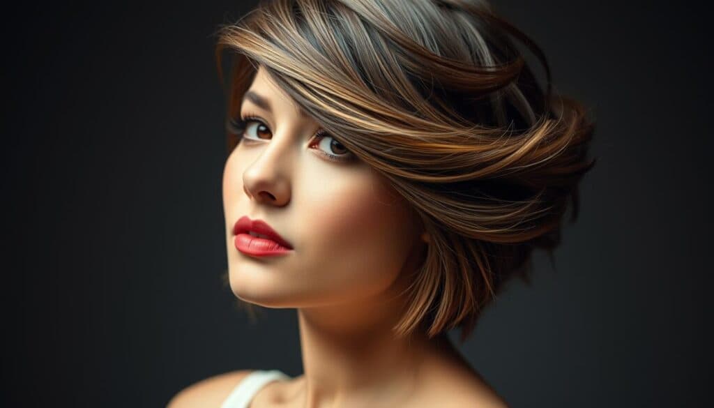 Frisuren für rundes Gesicht Styling