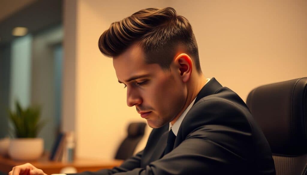 Kurze Haare Herren Büro-Styling Kurze Haare Herren Büro-Styling