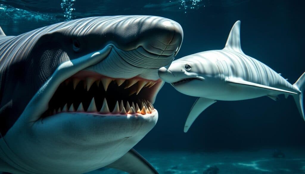 Megalodon vs Weißer Hai