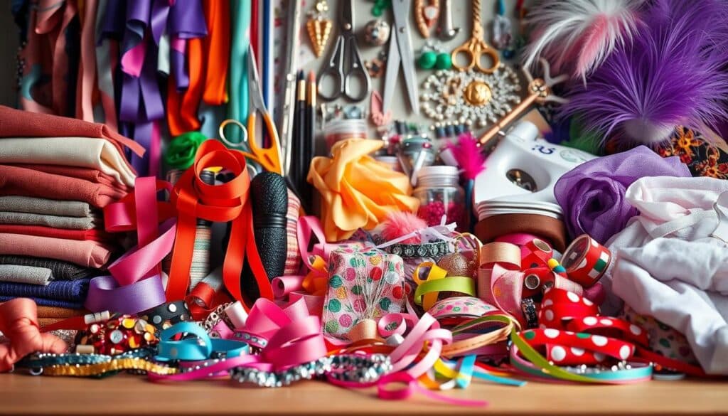 Materialien und Zubehör für DIY Kostüme