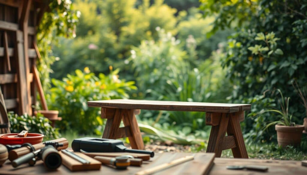 Rustikale Gartenbank bauen Schritt für Schritt Rustikale Gartenbank bauen Schritt für Schritt