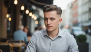 Frisuren für Männer mit Glatze am Hinterkopf