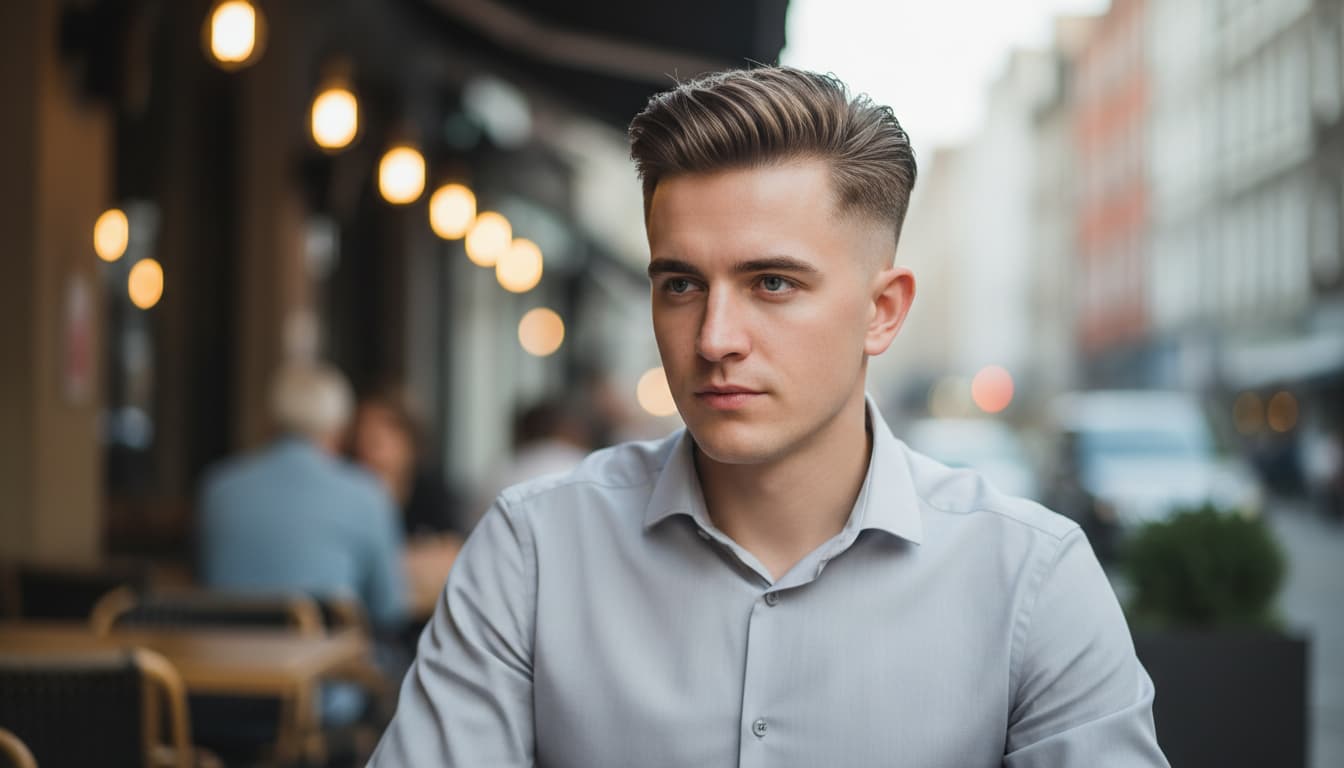 Frisuren für Männer mit Glatze am Hinterkopf