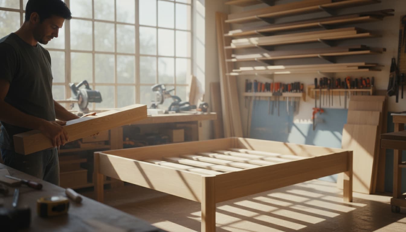 Bett selber bauen