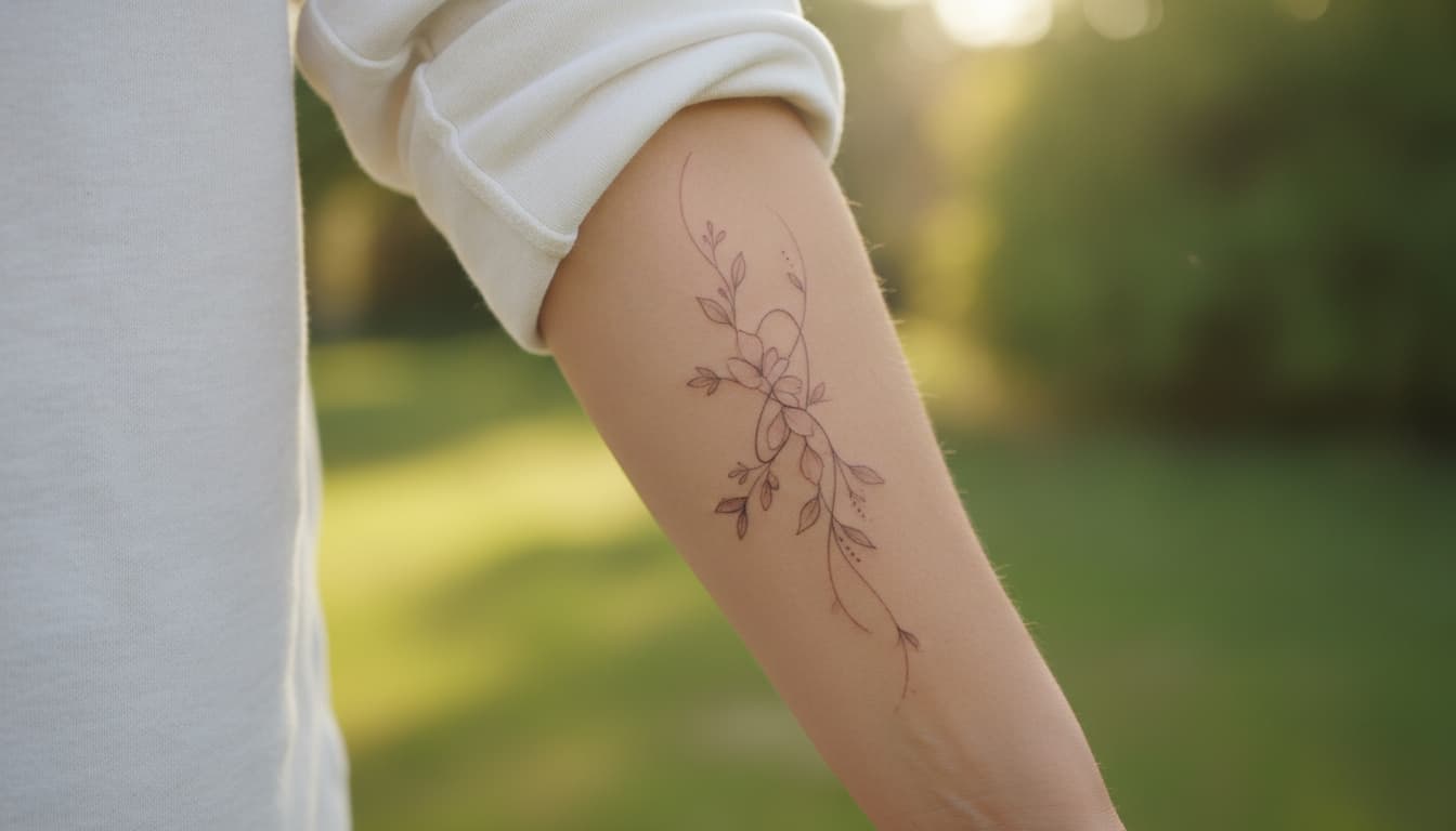 Unterarm Tattoo Frau Dezent