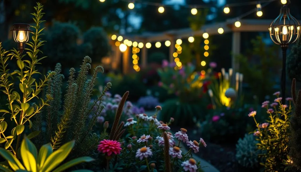Akku-Leuchten im Garten