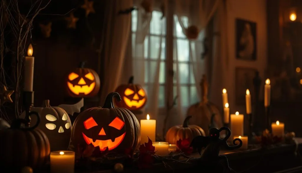 Halloween Dekoration selbstgemacht Lichteffekte Halloween Dekoration selbstgemacht Lichteffekte