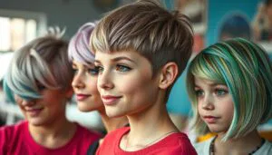Mädchen Frisuren kurz Kind