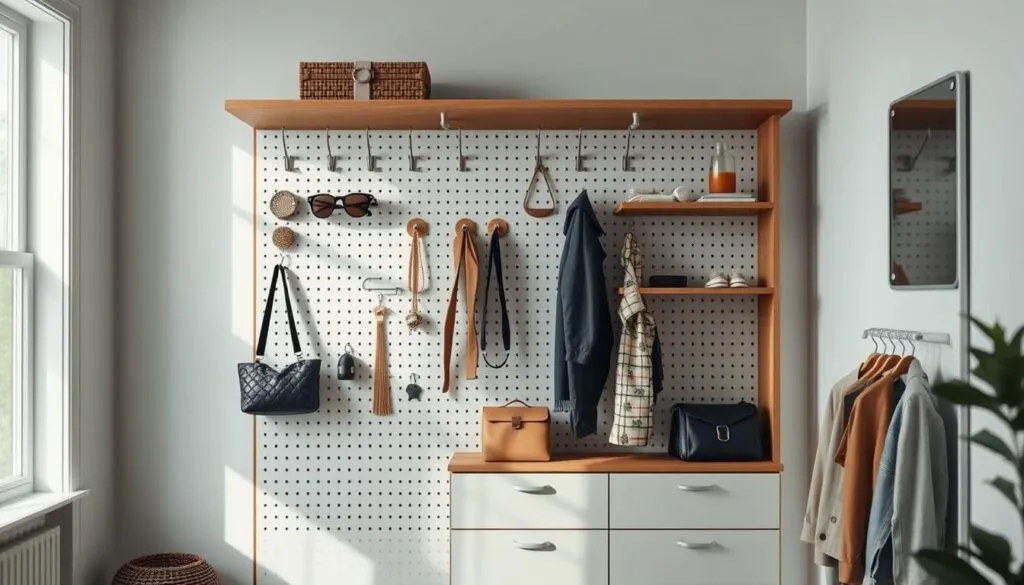 Minimalistisch und zeitlos: Die Pegboard-Garderobe