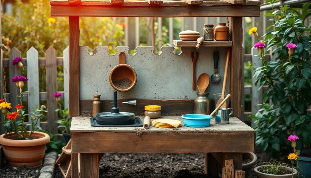 Sicherheit bei der Matschküche für Kinder