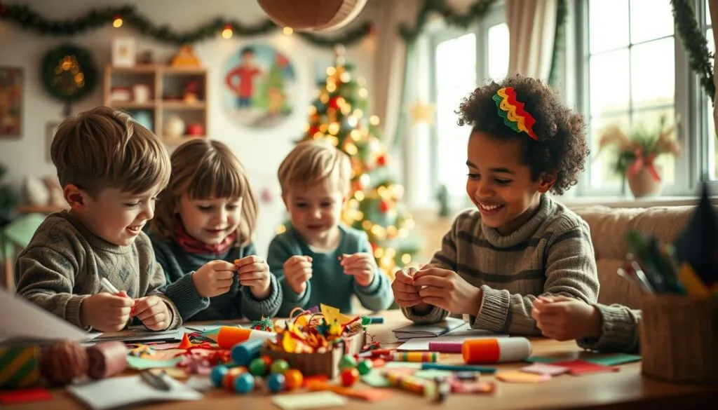 Weihnachtsbasteln mit Kindern