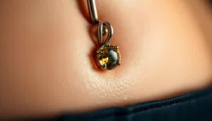 Bauchnabelpiercing Länge