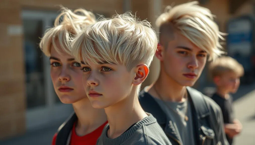 Frisuren jungs blond
