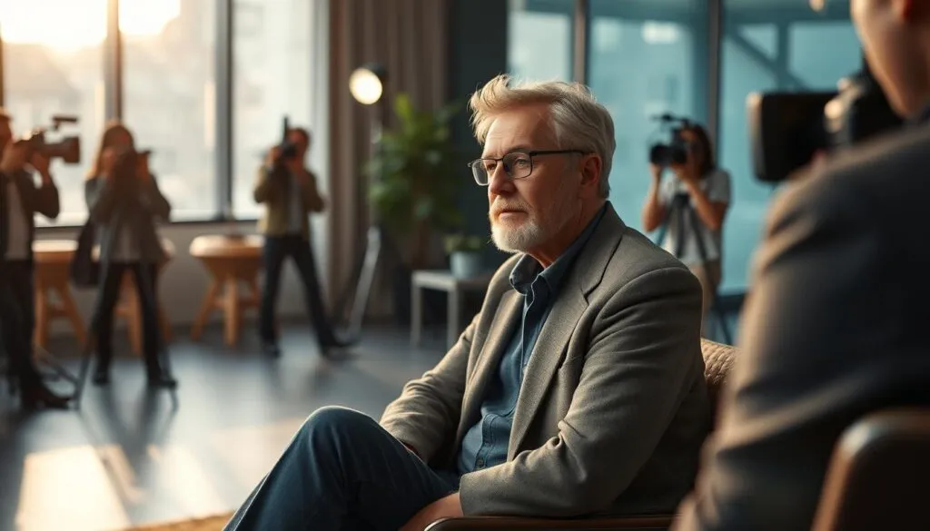 Karo Kauer bei einem Interview Karo Kauer bei einem Interview