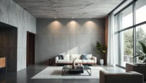 Wand in Betonoptik