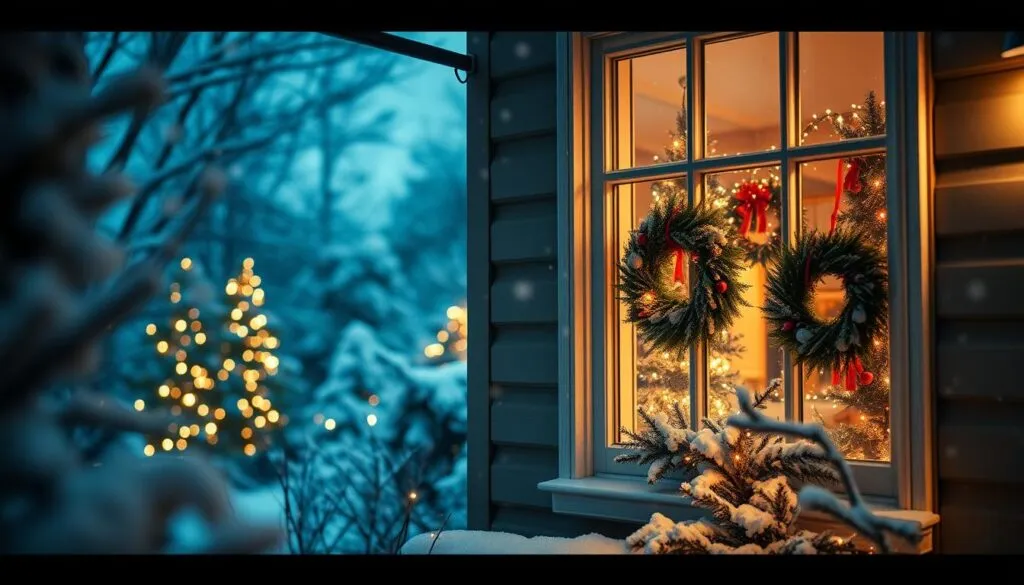 Weihnachtliche Fensterdekoration