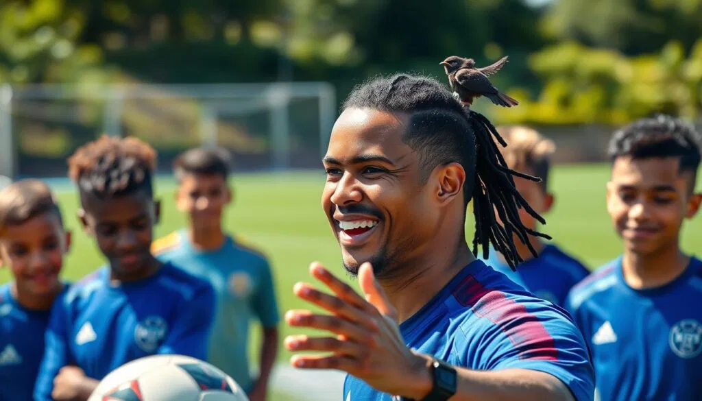 Ronaldinho Mentoring Fußballlegende