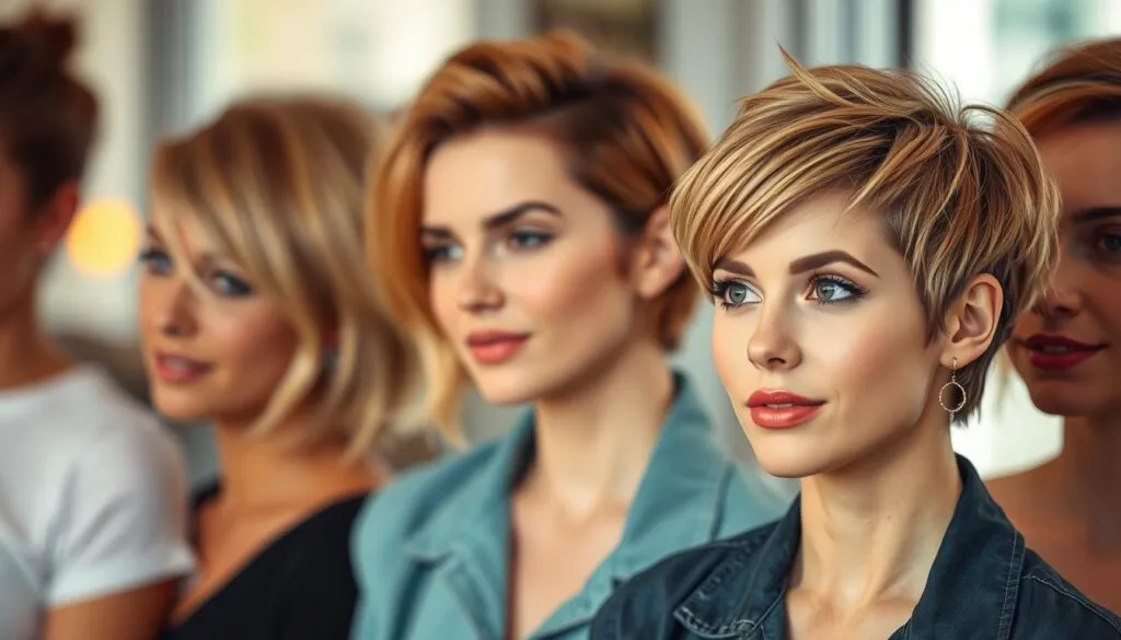 pfiffige Kurzhaarfrisuren Frauen frech