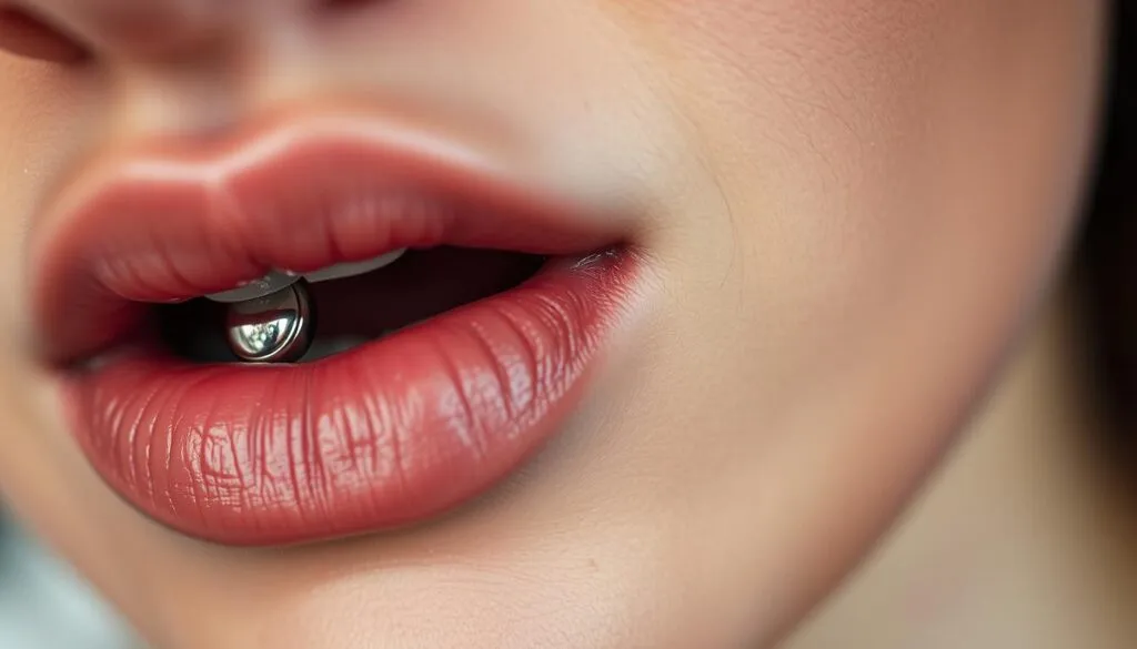 Lippenpiercing Unterlippe Risiken