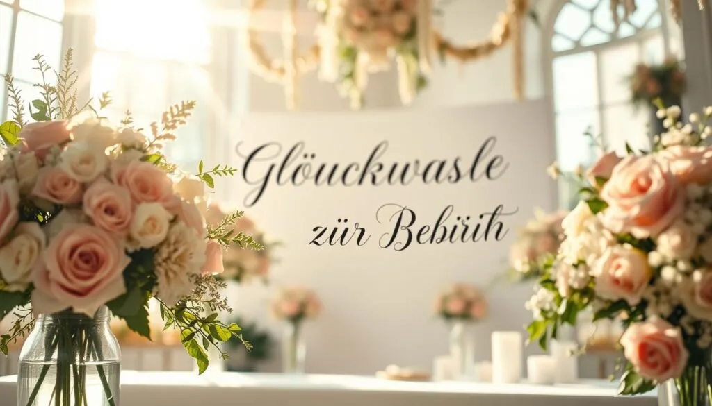 kurze Glückwünsche zur Geburt