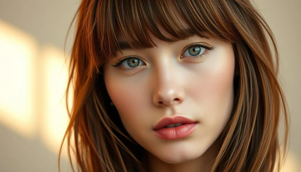 Curtain Bangs Frisur