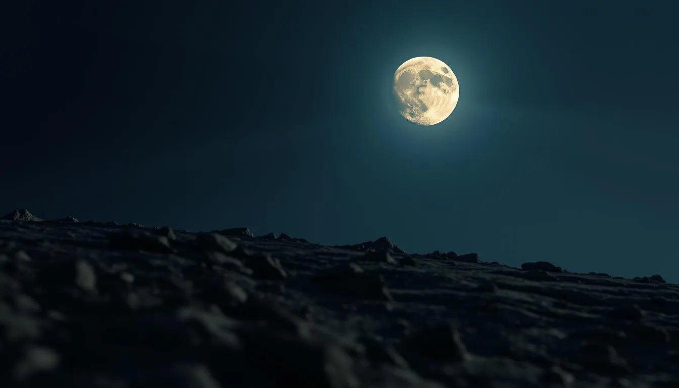 Warum leuchtet der Mond