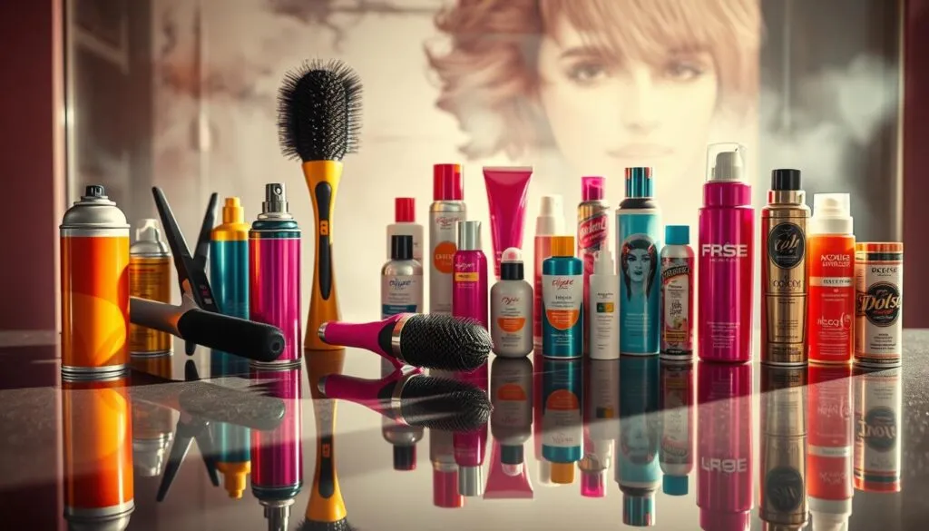 80er Jahre Haarstyling Produkte