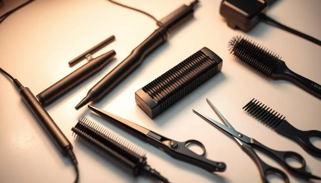 Styling-Werkzeuge für mittellange Haare