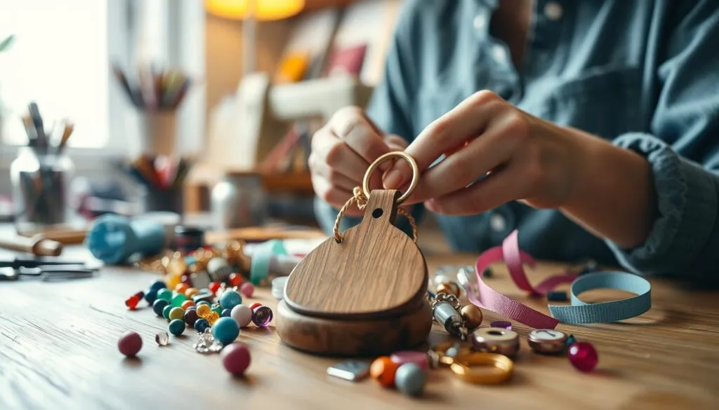 Schlüsselanhänger basteln Anleitung