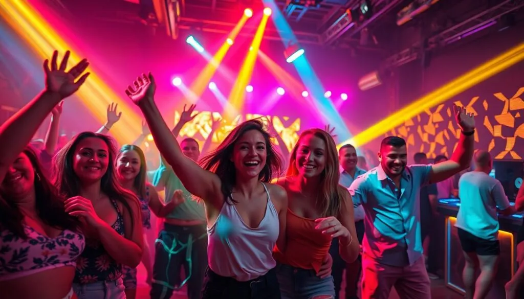 Techno Party Freunde