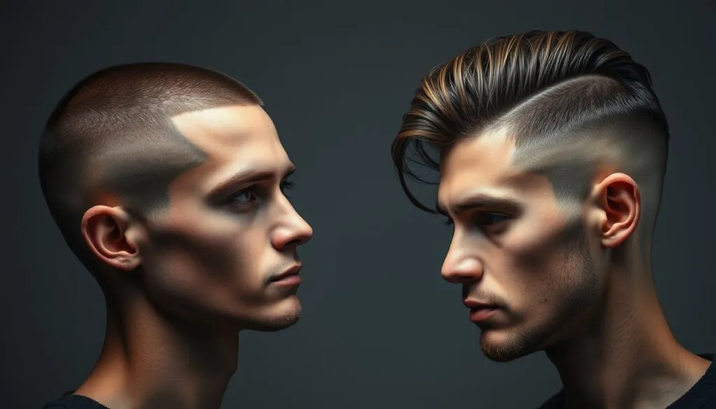 Buzz Cut und Fade Cut Frisuren