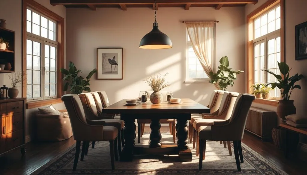 Geselliges Esszimmer mit Familie Geselliges Esszimmer mit Familie