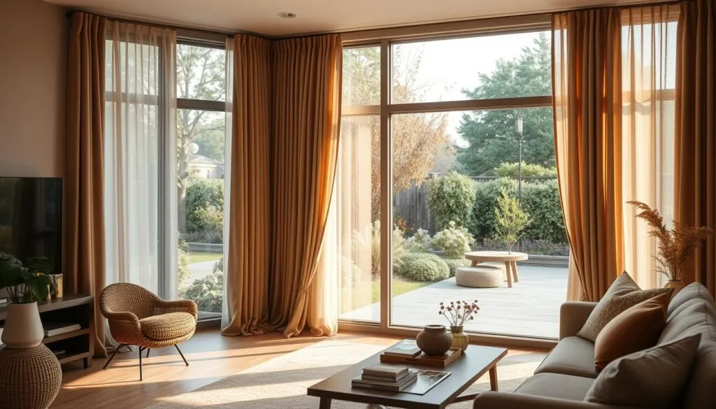 Materialwahl und Farbkonzepte für Gardinen