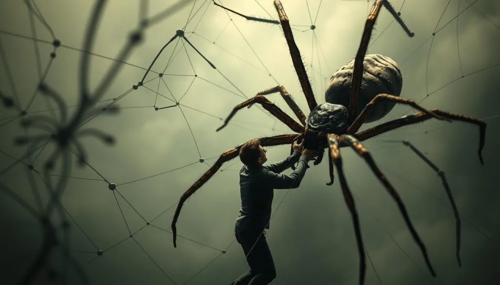 Spinnentraum Beziehung Kontrolle