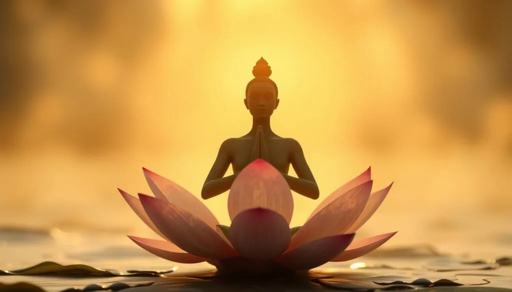 Lotusblume im Yoga und Meditation