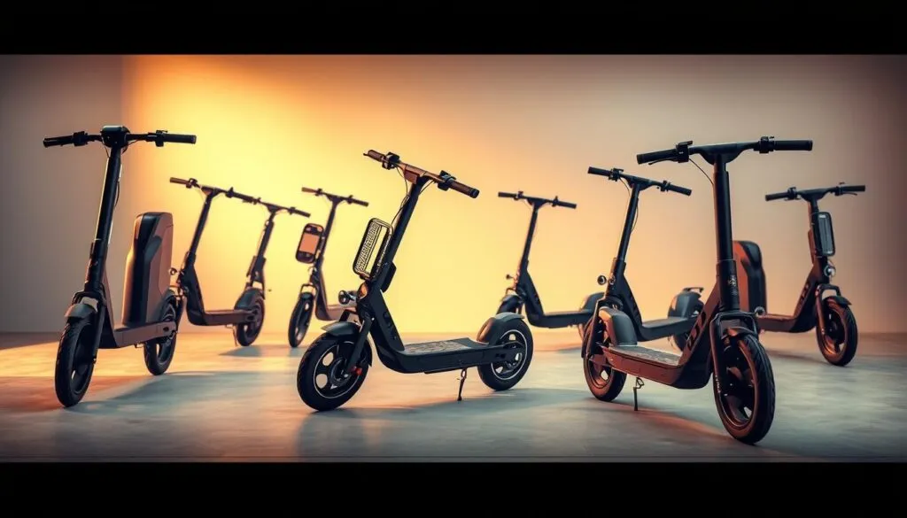 Verschiedene E-Scooter Modelle im Vergleich
