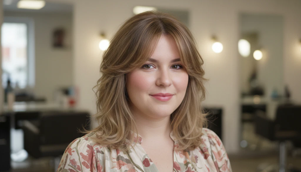 Frisur rundes Gesicht