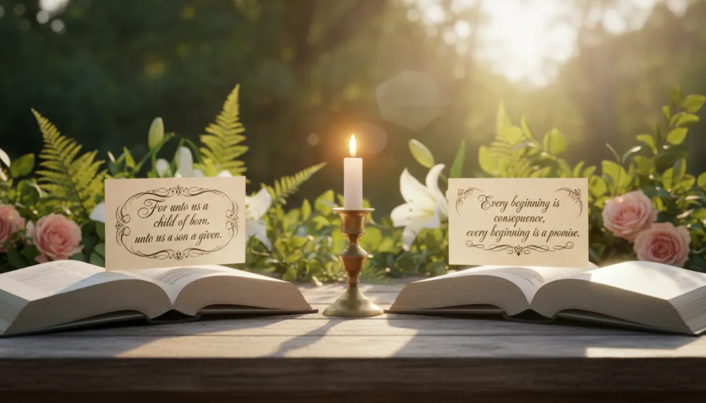 christliche und weltliche Geburtsverse