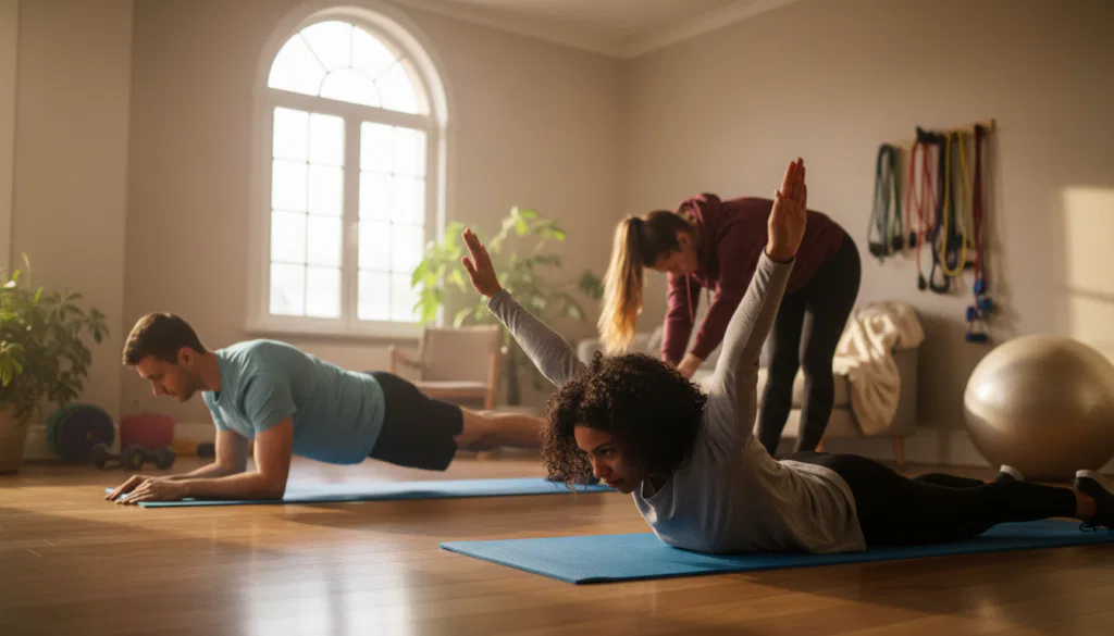 Training ohne Geräte für den unteren Rücken